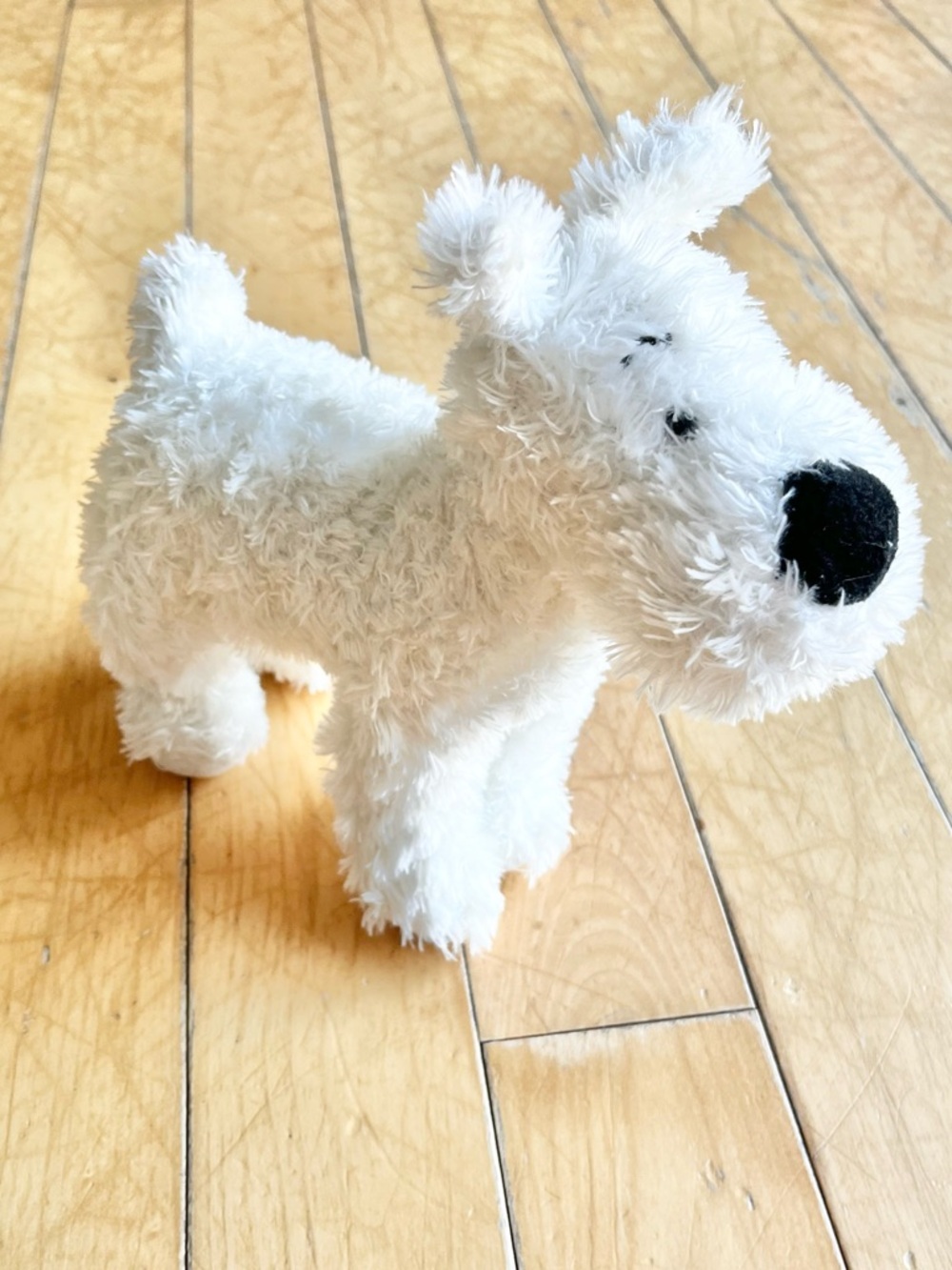 Tintin “Snowy Milou” White Dog Official Character Stuffed Plush Toy Collectible